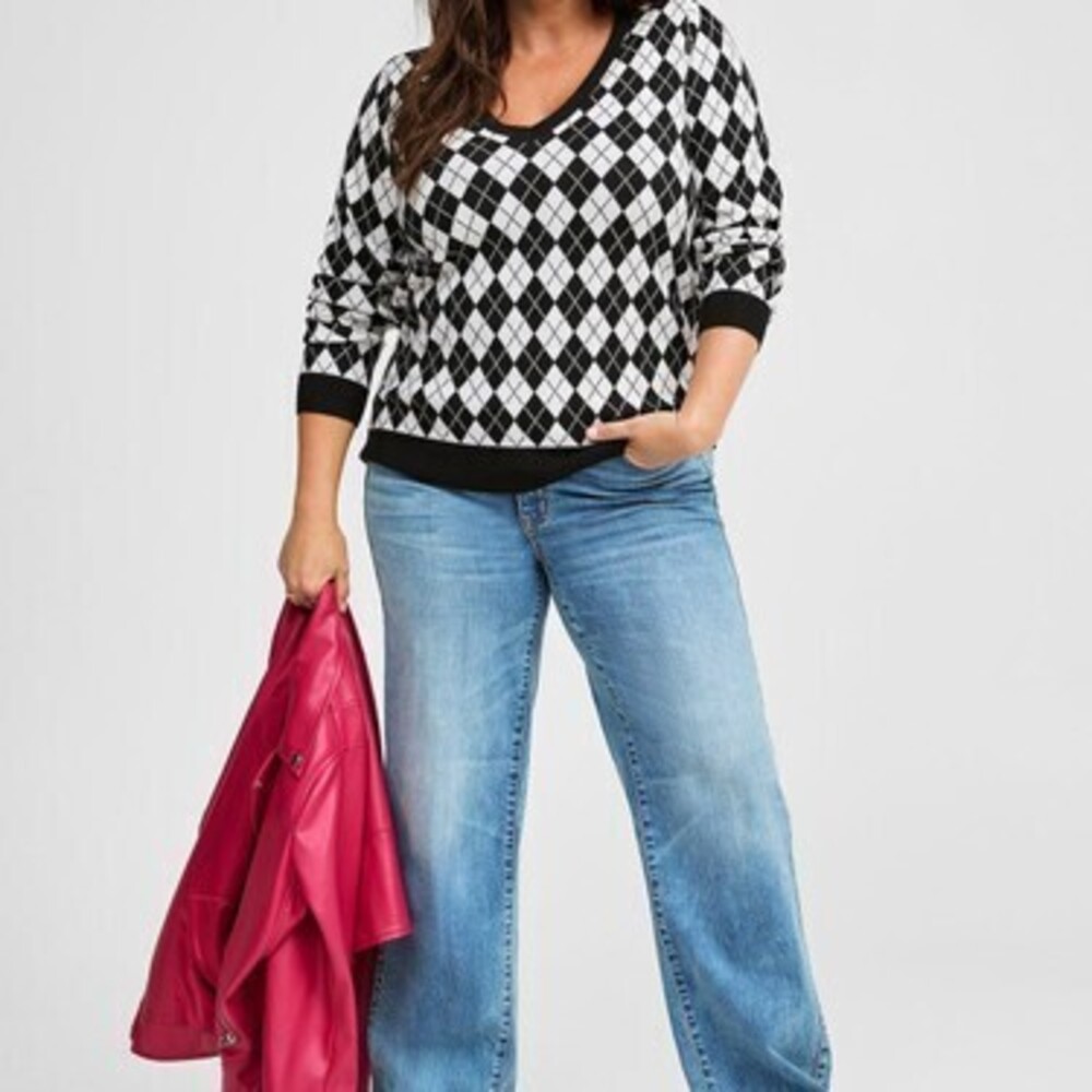 V-Neck Pullover Sweater